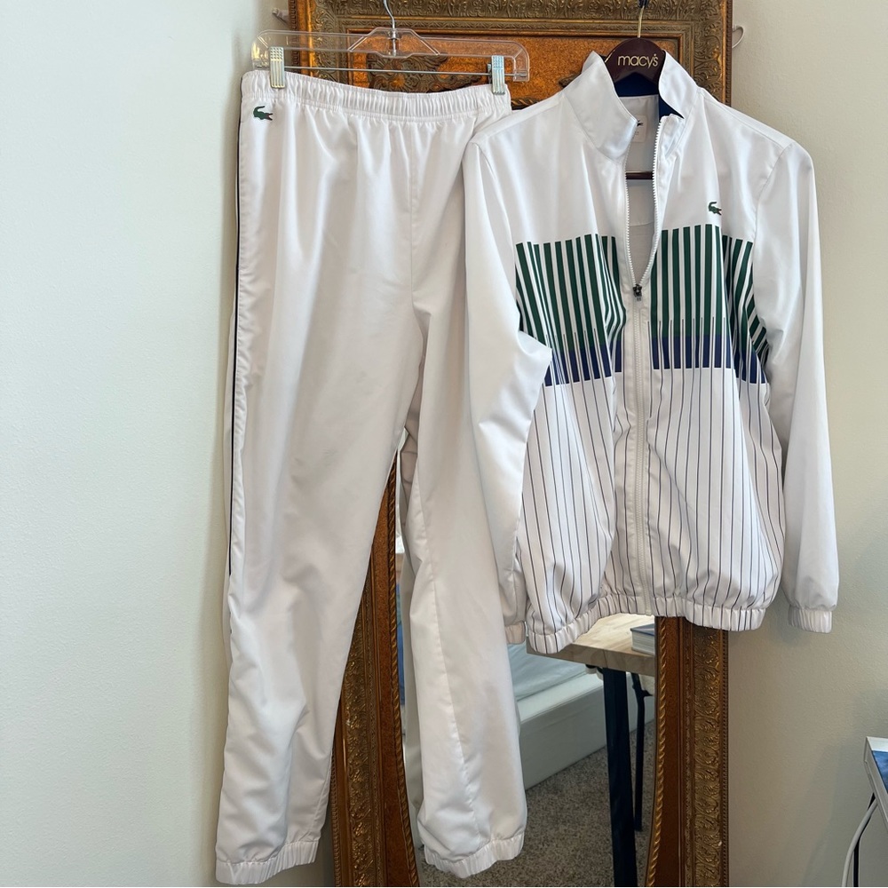 Lacoste sport tracksuit jacket and pants set